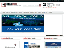 Tablet Screenshot of medical-events.info